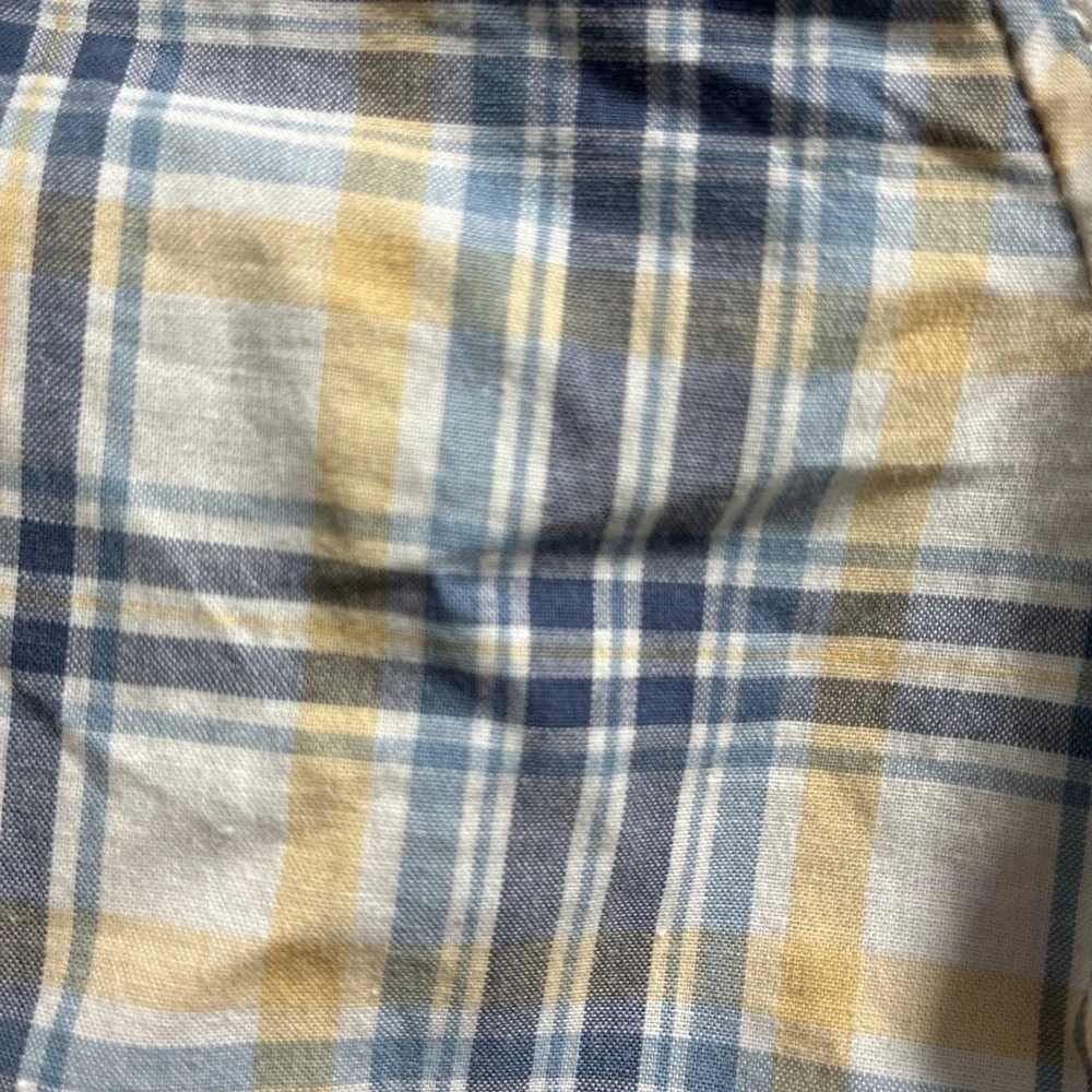 OSHKOSH B'GOSH Vestbak pant overalls Matching Plaid Shirt Boys 12 Months 2 Piece